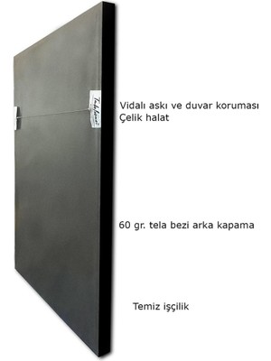 Tablosan Yağlı Boya Dokulu Tablo Tekli Soyut Ağaç U01005
