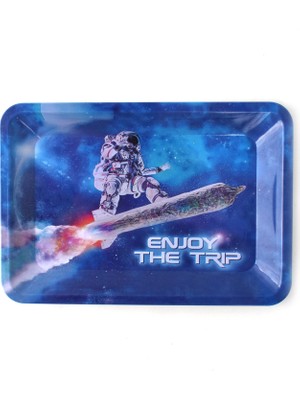 Xifu Shop B Ben Stil 180*ETAL Weed Yuvarlama Tepsi 8.7 Inç Tütün Sigara Aracı Işlem Plakası Pembe Kız Astronot Desenli Tatlı Tepsi (Yurt Dışından)