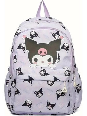 Bundle Island Çocuk Sırt Çantası Kuromi Figürlü Geniş Kapasiteli 005