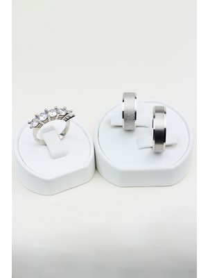 Twem Silver Zarif Uyum  925 Ayar Gümüş Alyans, Nişan ve Söz Yüzüğü