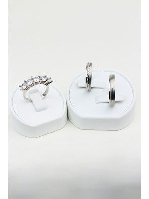 Twem Silver Renkli Elegans Ahenk 925 Ayar Gümüş Alyans, Nişan ve Söz Yüzüğü