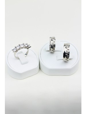 Twem Silver Efsanevi Birleşim Halkası 925 Ayar Gümüş Alyans, Nişan ve Söz Yüzüğü