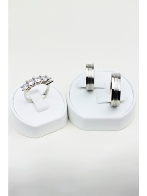 Twem Silver Renkli Zarafet Döngüsü 925 Ayar Gümüş Alyans, Nişan ve Söz Yüzüğü