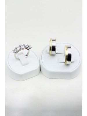 Twem Silver Modern Klasik Aşk  925 Ayar Gümüş Alyans, Nişan ve Söz Yüzüğü