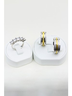 Twem Silver Klasik Güzellik Birleşimi 925 Ayar Gümüş Alyans, Nişan ve Söz Yüzüğü