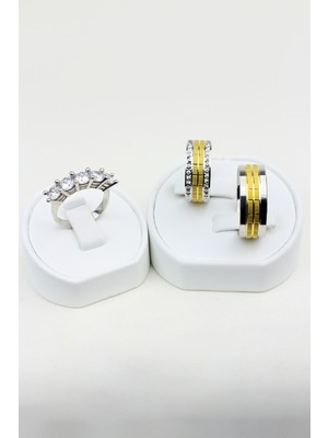 Twem Silver Huzurlu Denizaltı Ahenk 925 Ayar Gümüş Alyans, Nişan ve Söz Yüzüğü