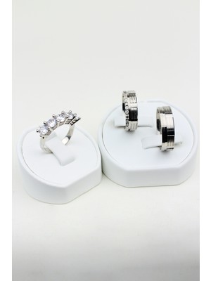 Twem Silver Göz Alıcı Harmoni Çemberi 925 Ayar Gümüş Alyans, Nişan ve Söz Yüzüğü