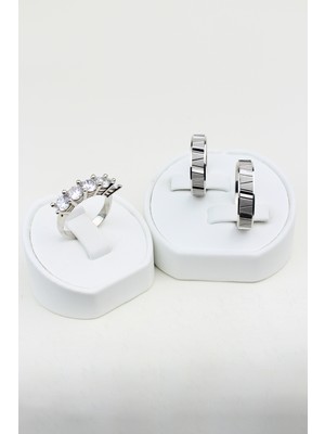 Twem Silver Sevgi Zinciri 925 Ayar Gümüş Alyans, Nişan ve Söz Yüzüğü