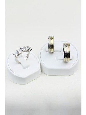 Twem Silver Romantik Harmoni Alyansı 925 Ayar Gümüş Alyans, Nişan ve Söz Yüzüğü