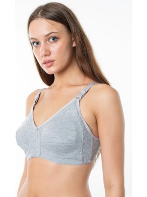 Nariya Kadın Büyük Beden Toparlayıcı Sütyen Pamuklu D Cup Penye Toparlayıcı Sütyen Günlük Kadın Telsiz