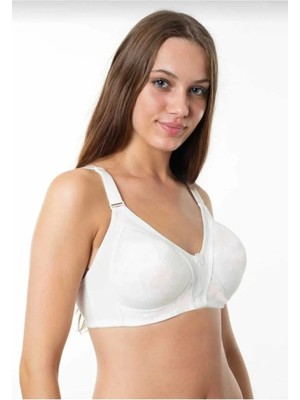 Nariya Kadın Büyük Beden Toparlayıcı Sütyen Pamuklu D Cup Penye Toparlayıcı Sütyen Günlük Kadın Telsiz