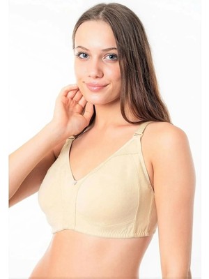 Nariya Kadın Büyük Beden Toparlayıcı Sütyen Pamuklu D Cup Penye Toparlayıcı Sütyen Günlük Kadın Telsiz