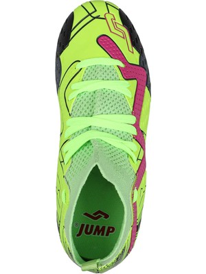 Jump 30226 Fg Garson Neon Yeşil Futbol Krampon Ayakkabı V1