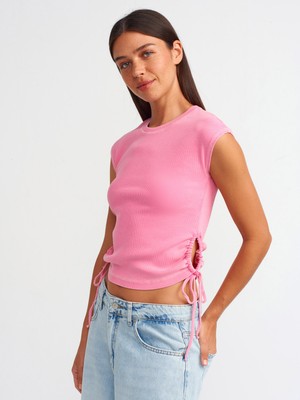 Dilvin 31018 Yıkama Efektli Top-Pembe