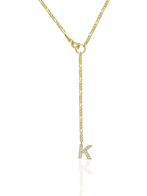 Nevam Kuyumculuk Y Taşlı Harf Kolye