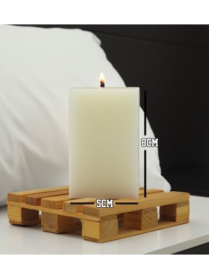 Bk Gift Kişiye Özel Isimli 2’li Dtf Dikdörtgen Blok Mum Seti-1, Sevgiliye Hediye, Doğum Günü Hediyesi, Ev Hediyesi