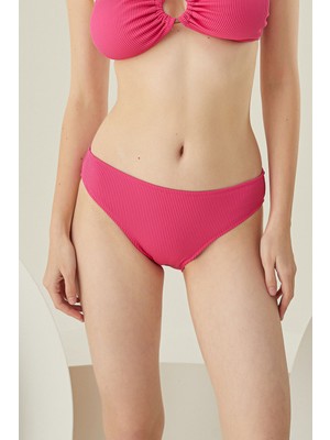 Loya Fuşya Reps Basic Tek Alt Bikini