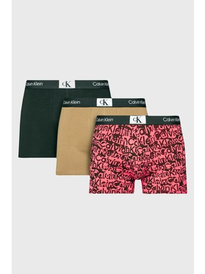 Calvin Klein Pamuklu Esnek 3 Pack Boxer 000NB3528EN26 Erkek Boxer 000NB3528E N26