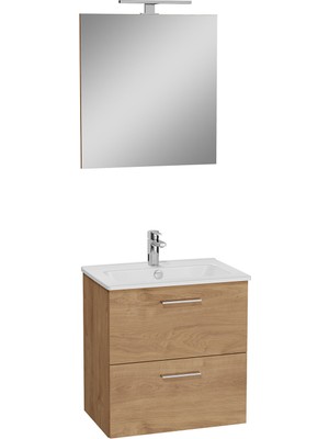 Vitra Mia Banyo Dolabı Seti Çekmeceli 60 cm Altın Meşe 67092
