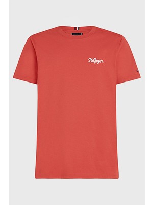 Tommy Hilfiger Pamuklu Logo Nakışlı Erkek T-Shirt MW0MW35462 Xm0