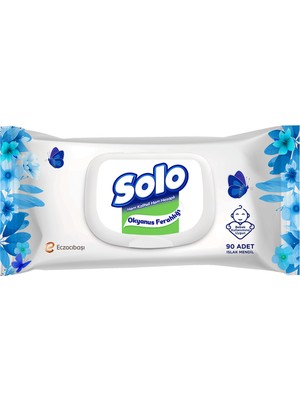 Solo Islak Mendil Okyanus Ferahlığı 90 Yaprak Kapaklı