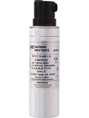 Entes CMD-400-2,5 Kvar Üç Fazli Kondansatör M3491 Entes