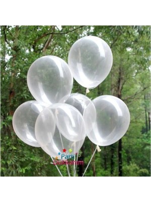 Alp Kids Şeffaf Boş Balon Parti Doğum Günü Nişan 15 Adet 3 cm