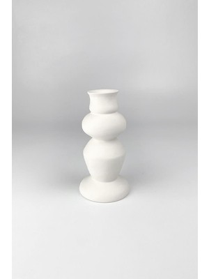 Refsan Şamdan Mumluk Seramik Bisküvi Tekli (Ham Ürün)