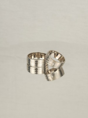 Twem Silver Renkli Gümüş Çizgiler Rüya 925 Ayar Gümüş Alyans, Nişan ve Söz Yüzüğü