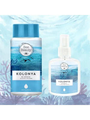 Bee Beauty Okyanus Kolonya 330 ml -100 ml 2li Set