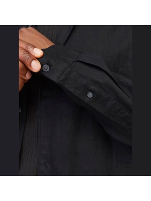 Jack & Jones Erkek Keten Uzun Kollu Gömlek - Lawrence