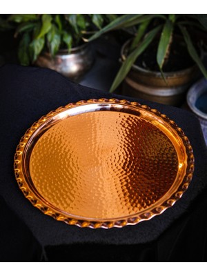 Antep Sepeti Bakır Dövme Modelli Tepsi