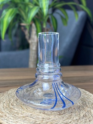 Wow Legend Argus Mavi Dekorlu Cam Şise