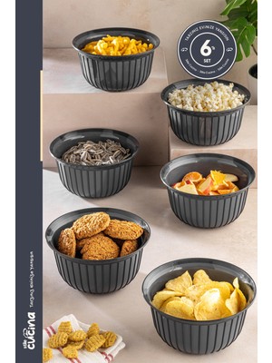 Stile Cucina Linea 6’lı Pratik Çerezlik Antrasit 1 Litre