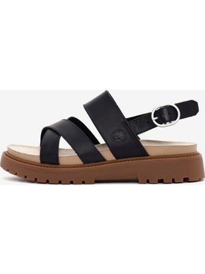 Timberland Backstrap Sandal Kadın Siyah Sandalet Tb0a61trw021
