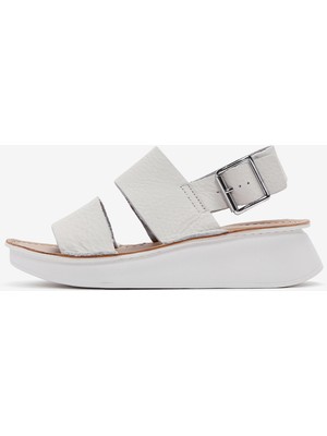 Clarks Kadın Beyaz Sandalet