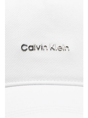 Calvin Klein Logolu Pamuklu Şapka K60K612764YAF Bayan Şapka K60K612764 Yaf