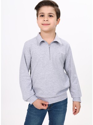 Toontoy Kids Toontoy Erkek Çocuk Polo Yaka Sweatshirt