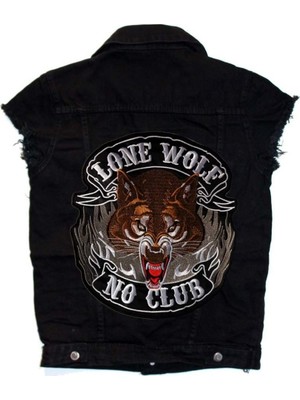 Modaroma Lone Wolf No Club Siyah Kot Yelek