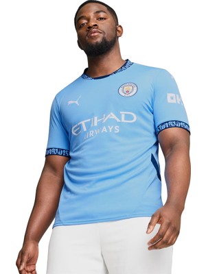 Puma Manchester City Fc 2024/25 Iç Saha Erkek Mavi Futbol Forması 77507501