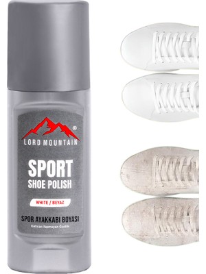 Lord Mountain Beyaz Ayakkabı,sneaker Beyaz Ayakkabı Temizleyici,deri ve Kumaş Boyası,deri,kanvas Boya 75 ml