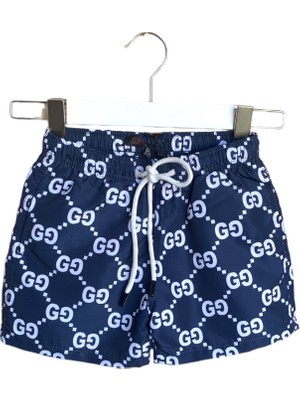 Little Tortoise Erkek Çocuk Desenli Regular Fit Deniz Şortu