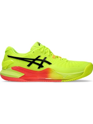 Asics Gel-Resolution 9 Clay Paris Erkek Sarı Tenis Ayakkabısı 1041A495-750