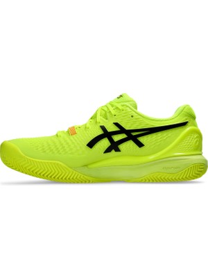 Asics Gel-Resolution 9 Clay Paris Erkek Sarı Tenis Ayakkabısı 1041A495-750