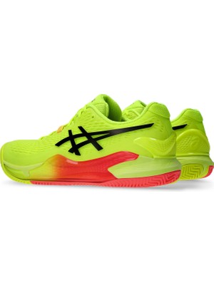 Asics Gel-Resolution 9 Clay Paris Erkek Sarı Tenis Ayakkabısı 1041A495-750