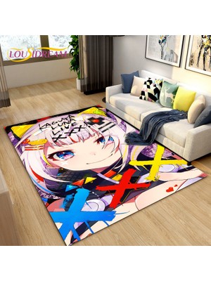 Yaci Shop No.25 Tarzı 100X120CM Gawr Gura Hololive Sevimli Anime Köpekbalığı Alan Kilim, Oturma Odası Yatak Odası Kanepe Paspas Dekorasyon Için Halı Halı, Çocuklar Kaymaz Zemin Mat (Yurt Dışından)