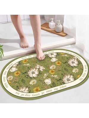 Yaci Shop MAT487 Stili 50X80CM Ins Süper Emici Banyo Paspas Çabuk Kuruyan Banyo Halısı Kaymaz Giriş Paspas Nappa Deri Paspaslar Tuvalet Halı Ev Dekor (Yurt Dışından)