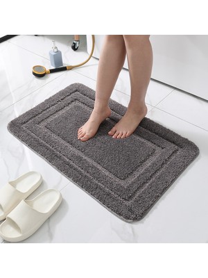 Yaci Shop Sarı Stil 40X60CM Kalınlaşmak Tüylü Banyo Paspas Banyo Halıları Modern Mikrofiber Yumuşak Kabarık Halılar Kaymaz Süper Emici Ev Dekor Ayak Paspasları (Yurt Dışından)