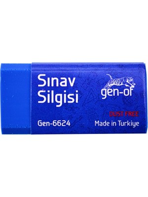 Gen-Of Gen Of No:24 Dust Free Orta Boy Sınav Silgisi Mavi 3 Adet