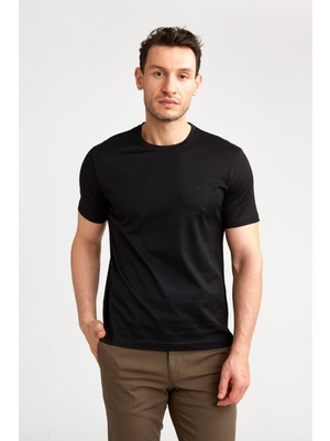 Bisse Erkek Polo Yaka T-Shirt Sıyah TSNOS24Y24101_D99